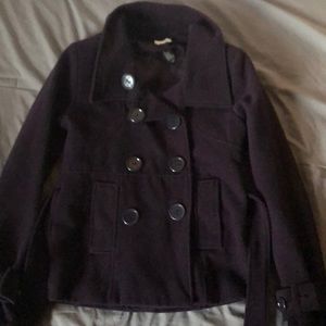 Dark purple/plum coat